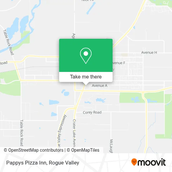 Pappys Pizza Inn map
