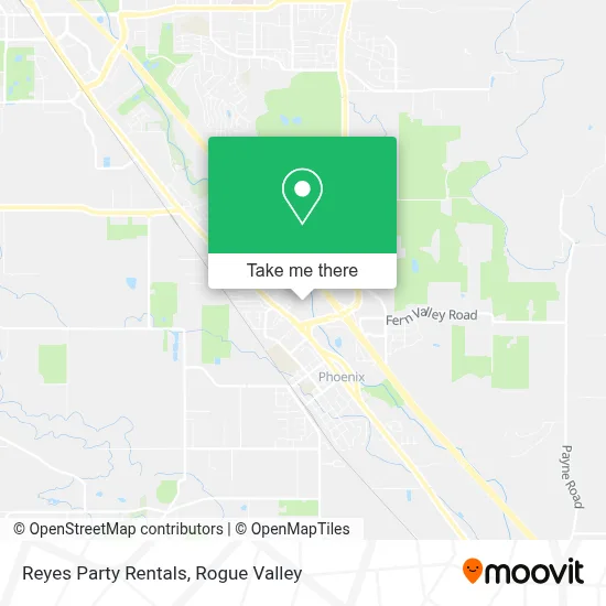 Reyes Party Rentals map