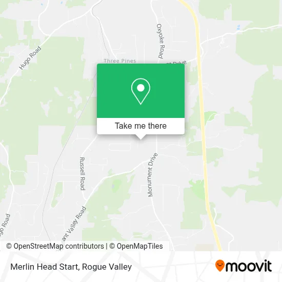 Merlin Head Start map