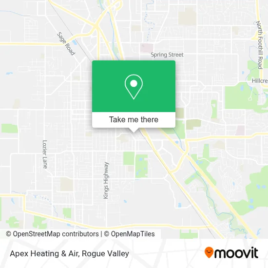 Apex Heating & Air map