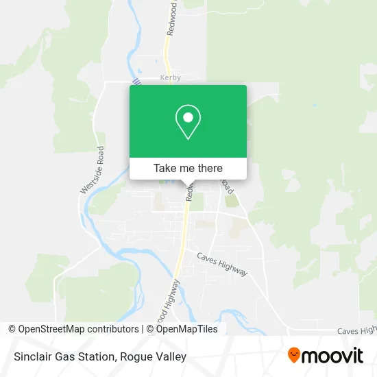 Sinclair Gas Station map