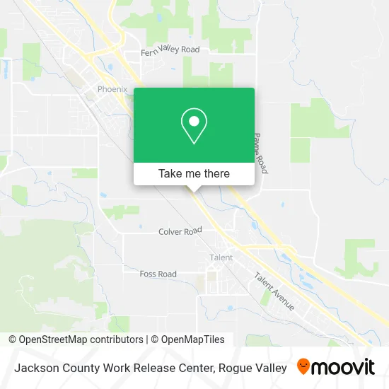 Jackson County Work Release Center map