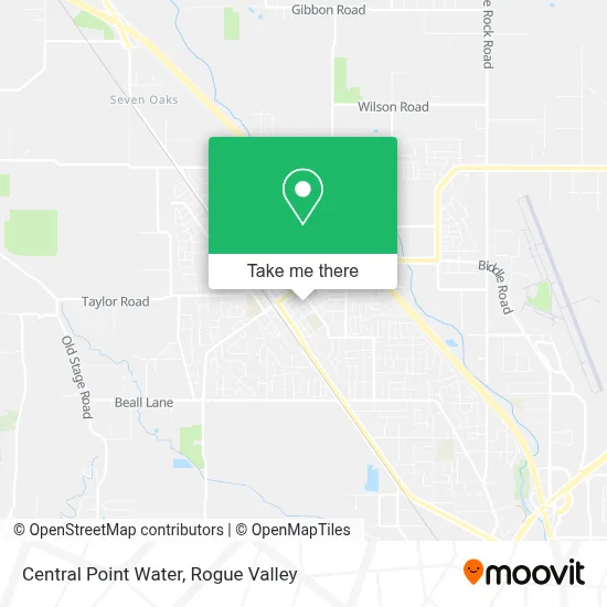 Central Point Water map