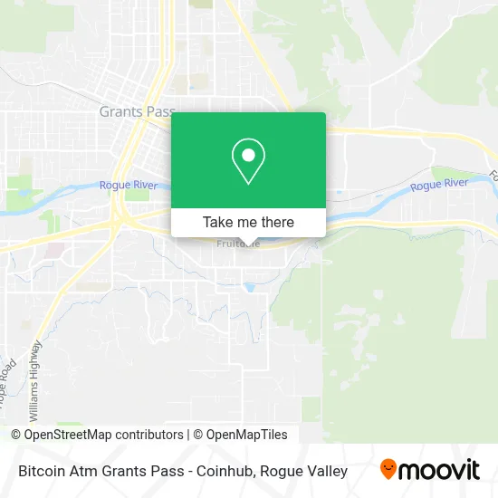 Bitcoin Atm Grants Pass - Coinhub map