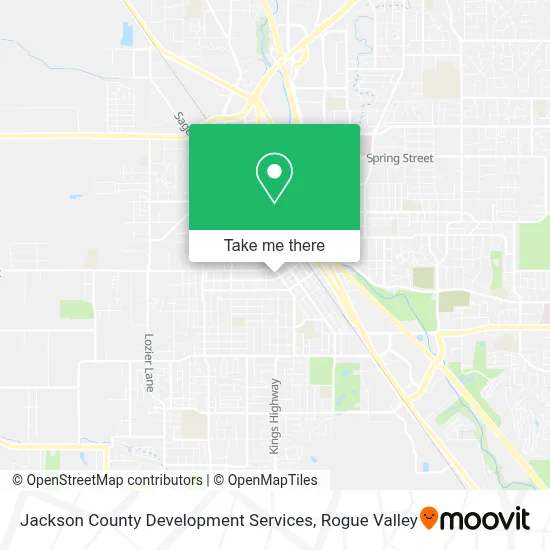 Jackson County Development Services map