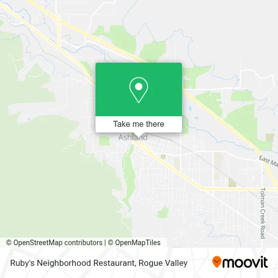 Ruby's Neighborhood Restaurant map