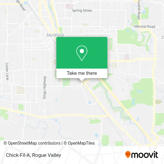 Chick-Fil-A map