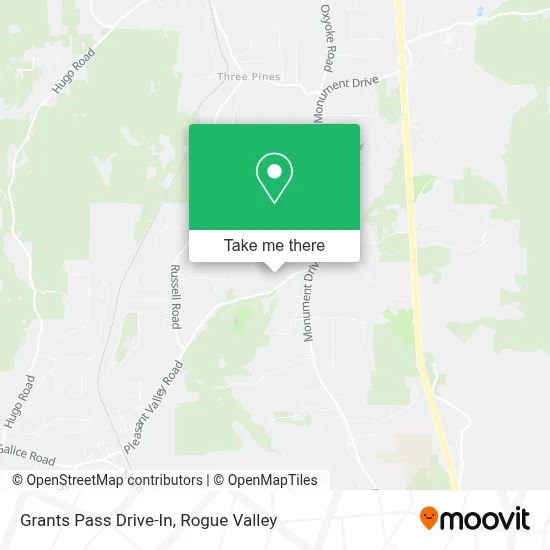 Grants Pass Drive-In map