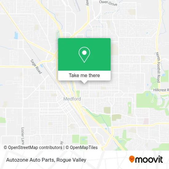 Autozone Auto Parts map