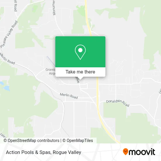 Action Pools & Spas map