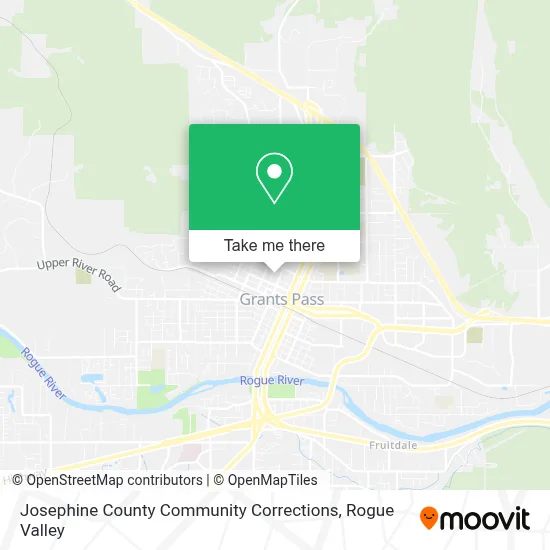 Josephine County Community Corrections map
