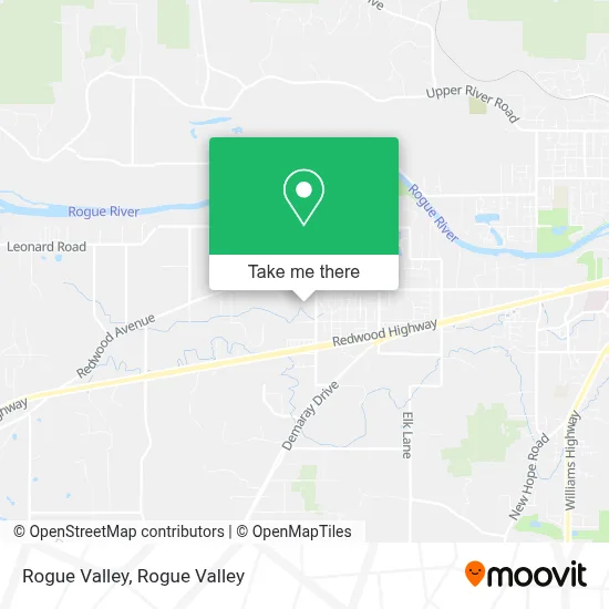 Rogue Valley map