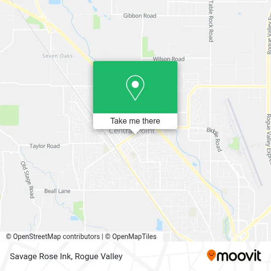 Savage Rose Ink map