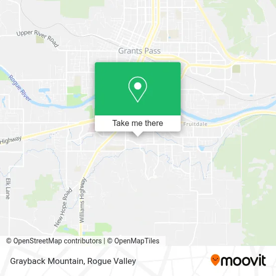 Grayback Mountain map