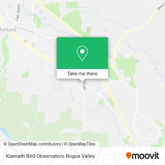 Klamath Bird Observatory map
