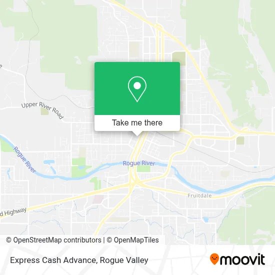 Express Cash Advance map