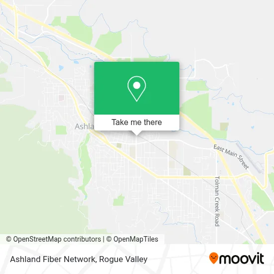 Ashland Fiber Network map