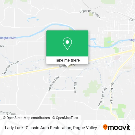 Lady Luck- Classic Auto Restoration map