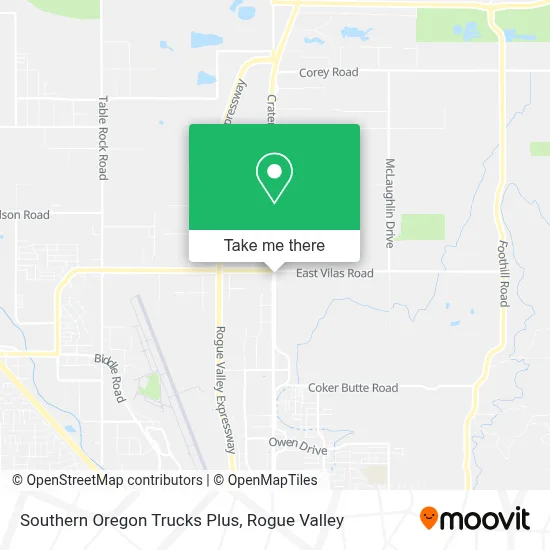 Southern Oregon Trucks Plus map