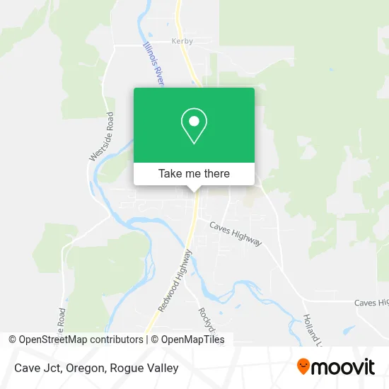 Cave Jct, Oregon map