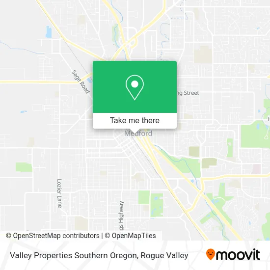 Valley Properties Southern Oregon map
