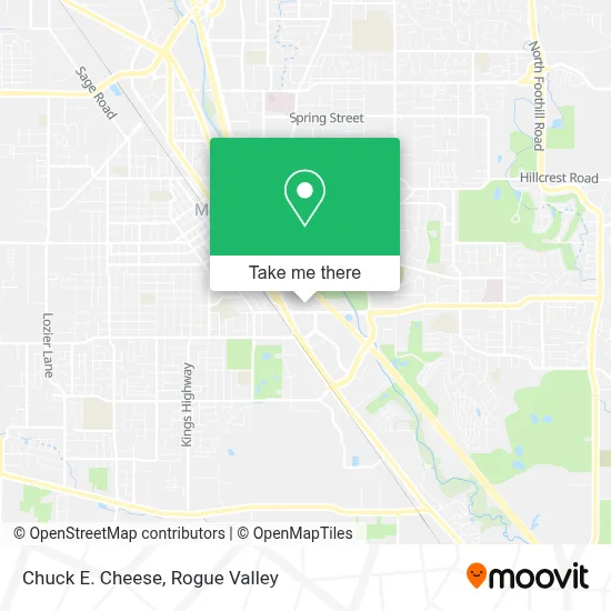 Chuck E. Cheese map