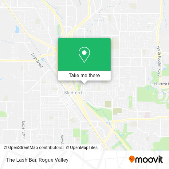 The Lash Bar map