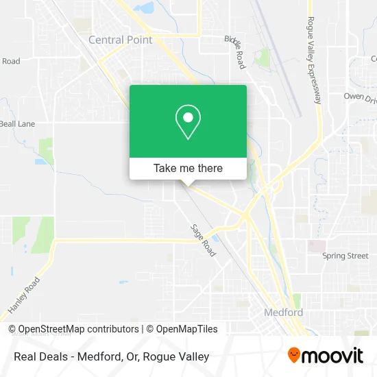 Real Deals - Medford, Or map