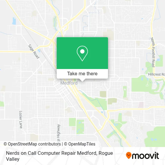 Nerds on Call Computer Repair Medford map