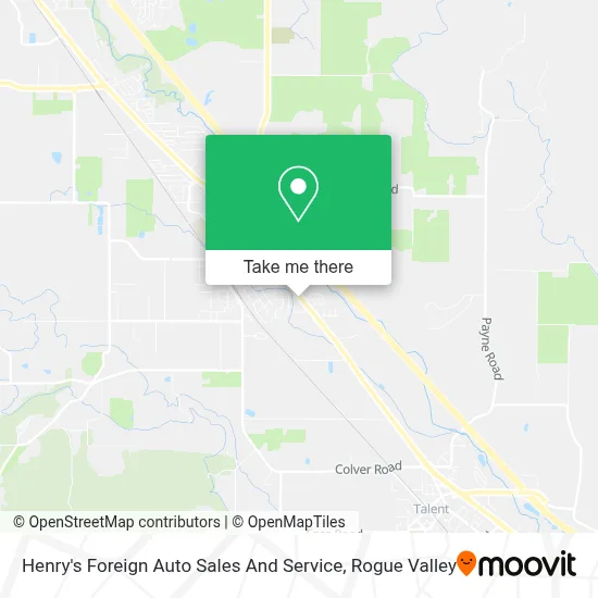 Henry's Foreign Auto Sales And Service map