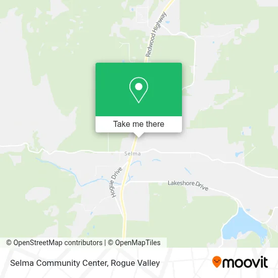 Selma Community Center map