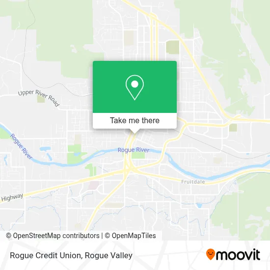 Rogue Credit Union map
