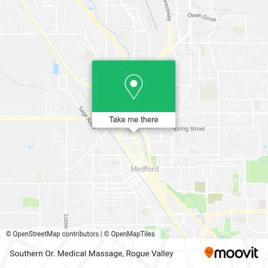 Southern Or. Medical Massage map