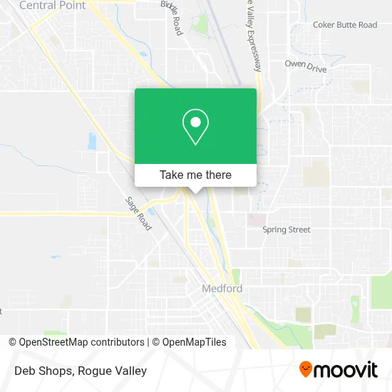 Deb Shops map