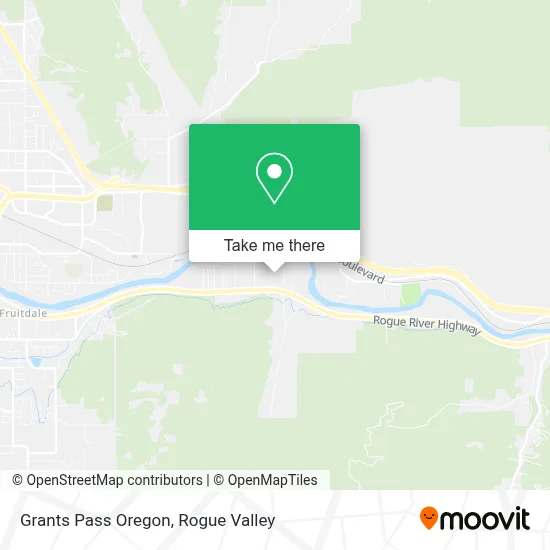 Grants Pass Oregon map