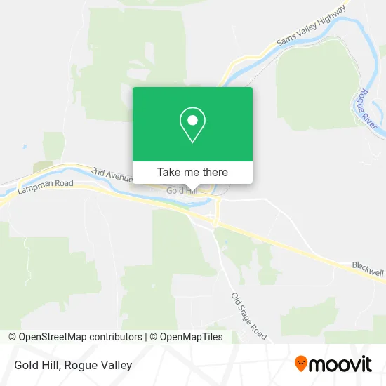Gold Hill map