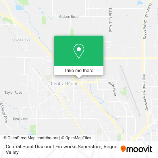 Central Point Discount Fireworks Superstore map