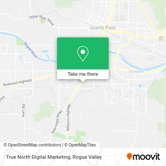 True North Digital Marketing map