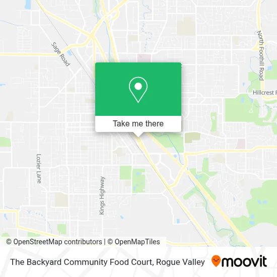 The Backyard Community Food Court map