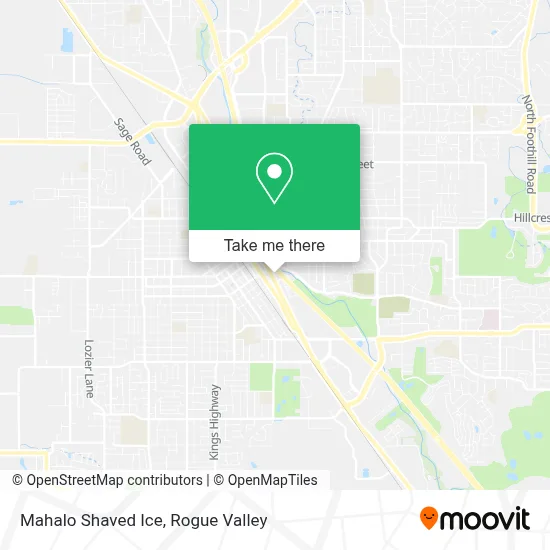 Mahalo Shaved Ice map