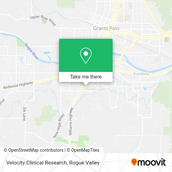 Velocity Clinical Research map