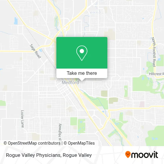 Rogue Valley Physicians map