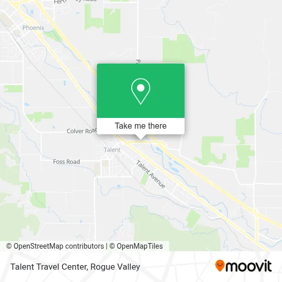 Talent Travel Center map