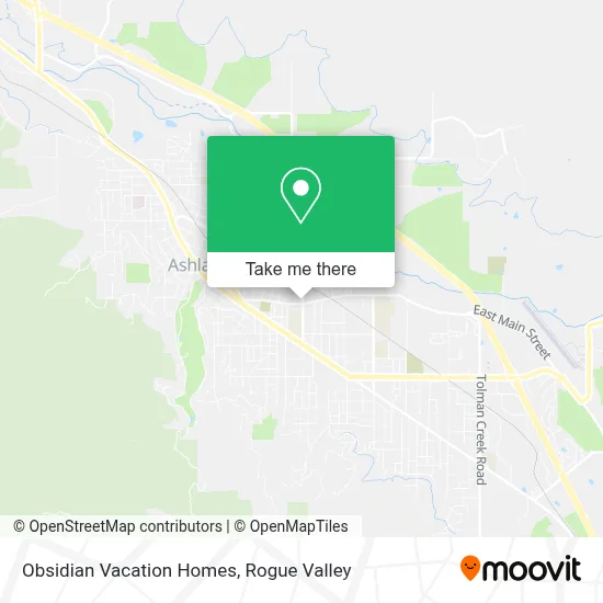 Obsidian Vacation Homes map