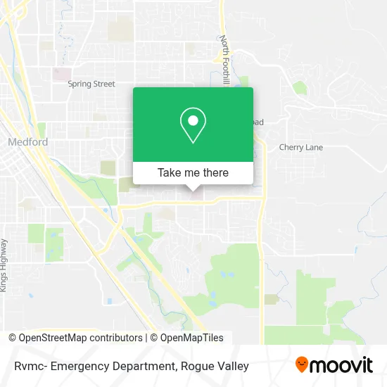 Rvmc- Emergency Department map