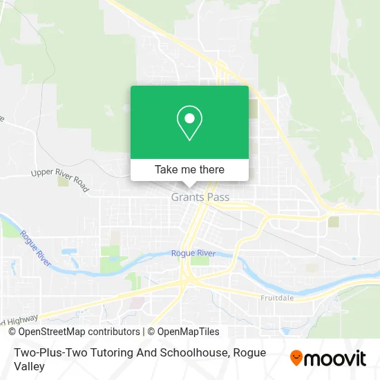 Two-Plus-Two Tutoring And Schoolhouse map