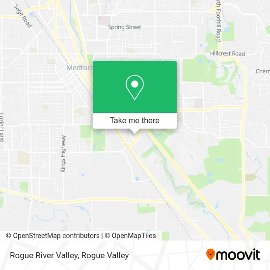 Rogue River Valley map