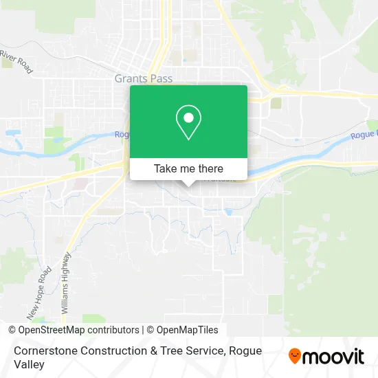 Cornerstone Construction & Tree Service map
