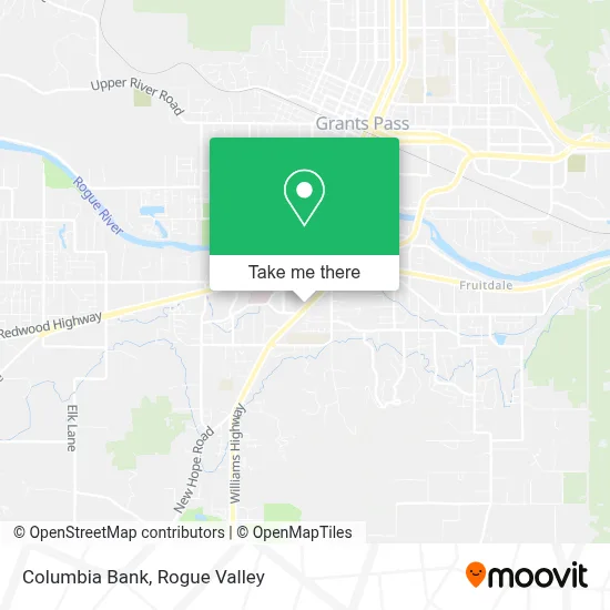 Columbia Bank map