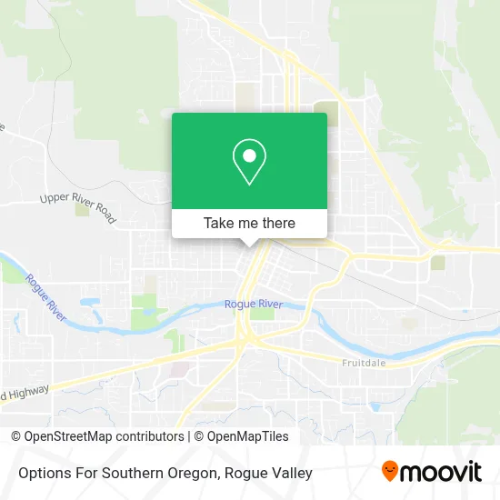 Options For Southern Oregon map